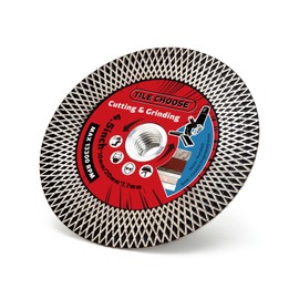 Solidure 4.5" Tile Cutting Blade,Porcelain Grinding Blade with Flange for Cutting and Grinding Porcelain Tile Granite Marble