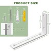 SAYAYO Floating Shelf Brackets Heavy Duty 7 Inch, 1/5 Inch