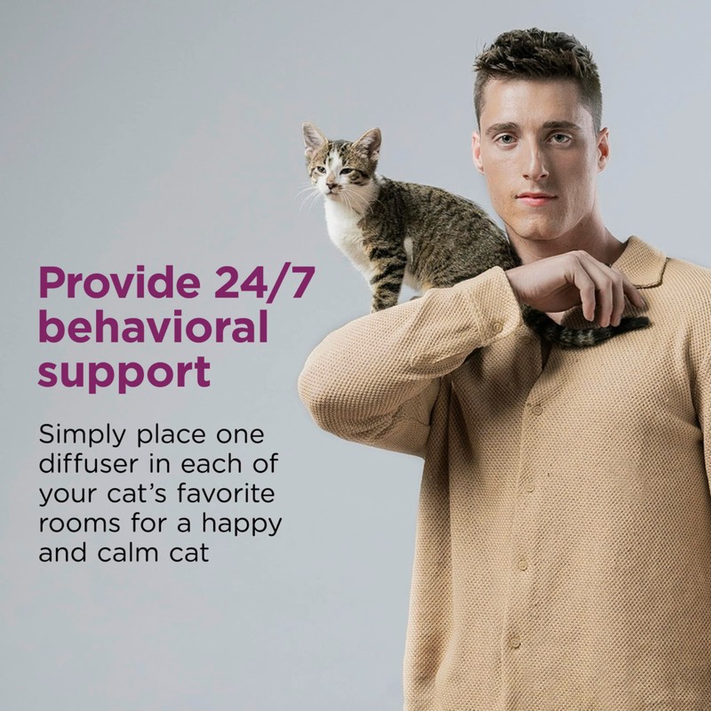 Comfort Zone 60 Day Starter Kit: 1 Cat Calming Diffuser