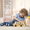 Melissa & Doug School Bus Wooden Toy Set With 7