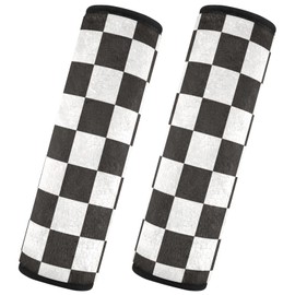 QwThum - Funda para cinturón de seguridad, 2 unidades, suave, linda, para cinturón de seguridad, soporte para la cabeza, el cuello, la correa de hombro para asientos de coche, silla alta, mochila para
