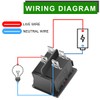 DAOKAI Toggle Switch On/Off DPST 30A Green Luminous LED Switch