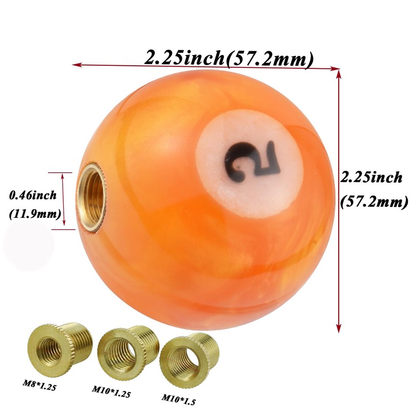 Abfer 5 Ball Shift Knob Car Gear Stick Shifter Knobs