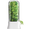 LAOGUATON Herb Keeper with Scissors, Clear Container for Fresh Parsley,