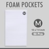 50 pcs Cushion Foam Pouches Wrap 12x7.5inch with Fragile Sticker