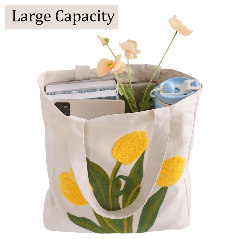 Perseverance Trade - Bolsa de lona con bordado estético para