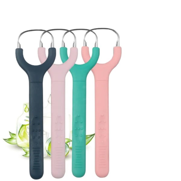 Tongue Scraper for Adults and Kids - Hygienic Metal Tongue