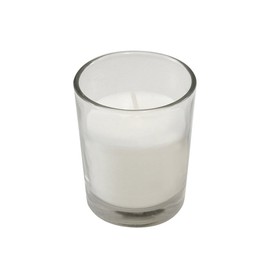 LumaBase 30748 Votive Candles in Clear Glass Holders - Set of 12