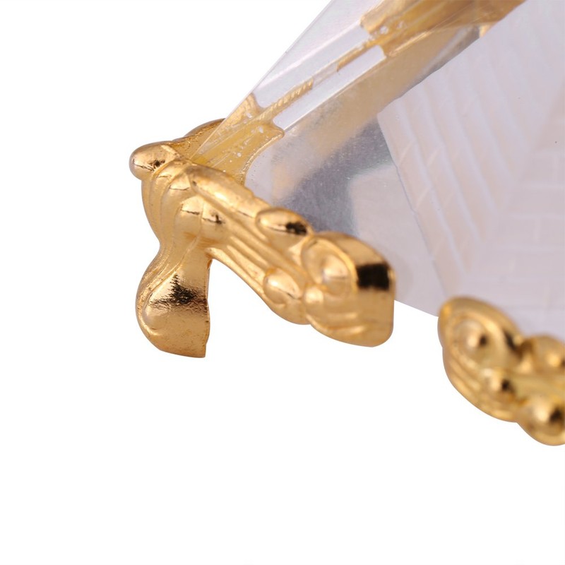 Walfront Crystal Pyramids Figurine, Egyptian Pyramids Figurine Statue Model with