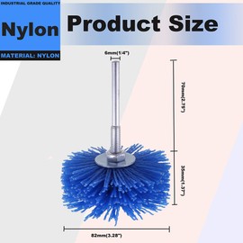 Mixiflor 7 Pack Abrasive Nylon Wheel Brush for Drill with 1/4" Shank, (80 120 180 240 320 400 600 ) Grits, Nylon Abrasive Wheel Perfect for Removal of Rust/Corrosion/Paint