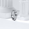 King Will BASIC 6mm Mens Titanium Wedding Ring Brushed Finished