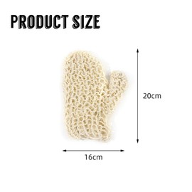 Sisal Massage Glove, Exfoliating Glove, Gentle Cleaning & Massage for Body & Face, Natural Exfoliating Glove, Gloves for the Body Exfoliating Massage Gloves