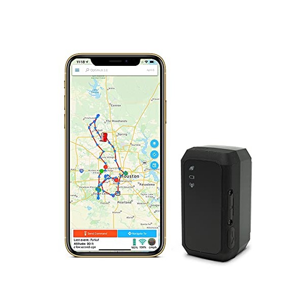 GPS Tracker - Optimus 3.0 - 4G LTE Tracking Device for Vehicles, Assets - 1 Month Battery