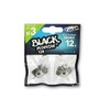 FIIISH Black Minnow 2 Fishing Jig Heads - Kaki/Silver, 12