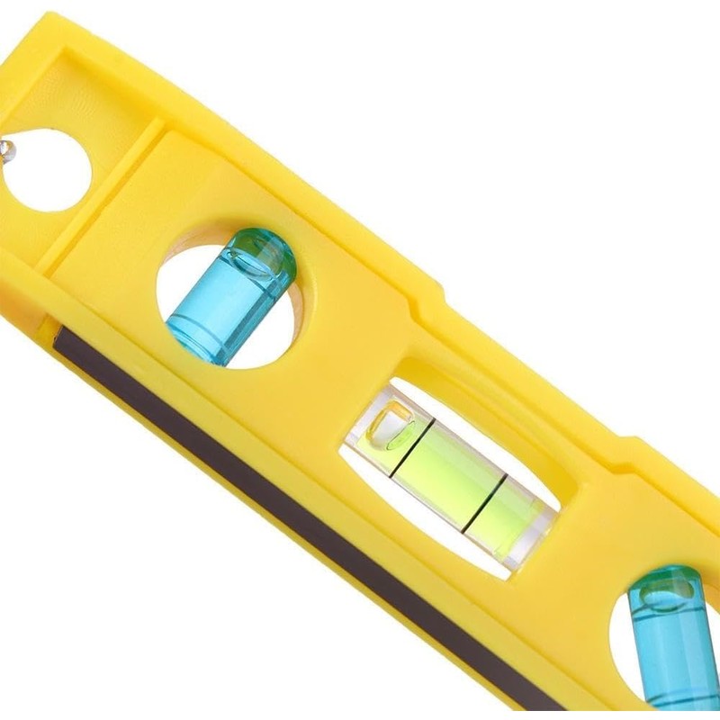 Magnetic Level,3 Bubble Level Precision Horizontal Ruler Horizontal Measuring Tool
