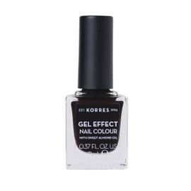 KORRES Sweet Almond Gel Effect Nail Colour No. 76 Smokey Plum 11 ml