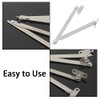 4 Pcs Furniture Cupboard Rotatable Folding Lid Support Hinges Close