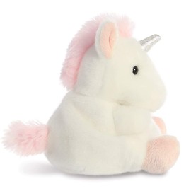 Aurora, 33482, Palm Pals Sassy Unicorn, 5In, Soft Toy, White & Pink