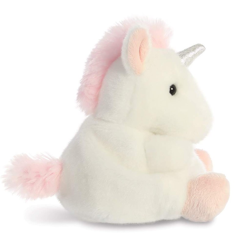Aurora, 33482, Palm Pals Sassy Unicorn, 5In, Soft Toy, White