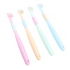4pcs Three Sided Toothbrush Soft Bristles Three Head Teeth Cleaner