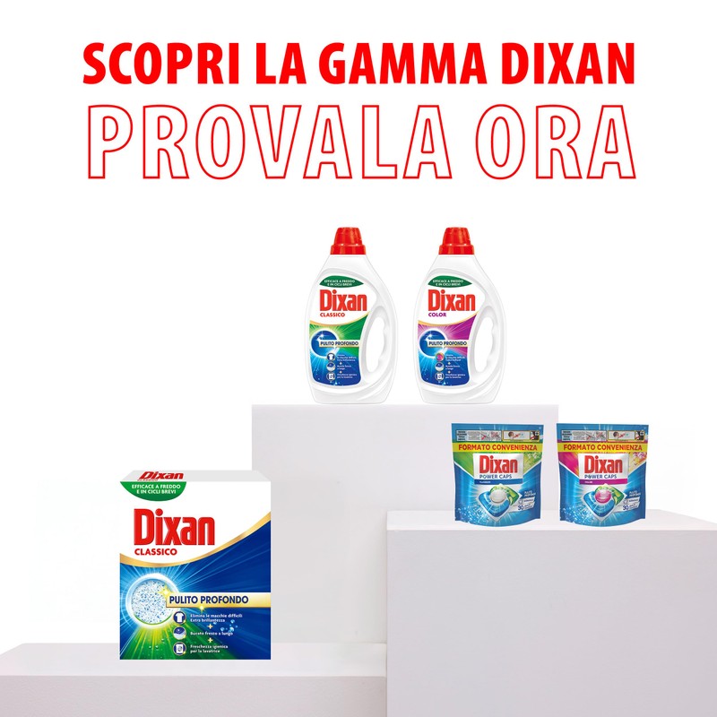 Dixan Power Caps Color, Detersivo Lavatrice in Capsule, Confezione da