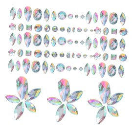 BIUDECO 300pcs Flatback Rhinestones for Nail Non-Sticky Decorative Gems for Phone Cases Glasses and Makeup Ab