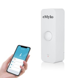 eMylo Indoor Motion Detector, WiFi Motion Sensor Indoor with Smart Life and Tuya Smart, 128° Motion Sensor, 6 m Range, Free App Notification, 1 Pack