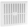 White Plastic Large Air Vent 11.25" x 10.5" Adjustable Flyscreen
