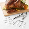 KAYCROWN Turkey Lifter Forks, Stainless Steel Poultry Lifters Set of