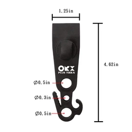 ORXPLUS TOOLS 4pcs Tarp Clips Thumb Screw with Hook Tail Knot-FreeTent Clips Awning Clamp Set Tent Clamps for Camping Canopies, Car Cover, Winter Boat Cover, Pool Cover, Sun Shade