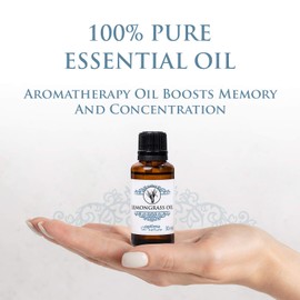 Lemongrass Oil Optima Natura 100% Natural Pure Essential Lemongrass Oil Massage Oil Ideal for Aromatherapy 30 ml