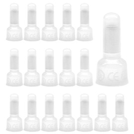 CEEYSEE 100 Pieces Cable End Connectors 1.5-2.5 mm² Fully Insulated Nylon Wire Crimping Caps CE Closed Connectors (DCE2)