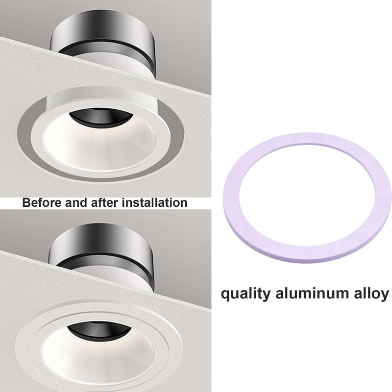aeobdai 4PCS Goof Trim Rings for Ceiling Lights Recessed Light