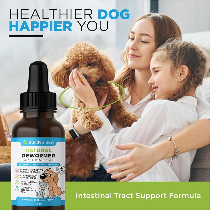 Twin Pack Natural Dewormer For Dogs & Cats | Intestinal