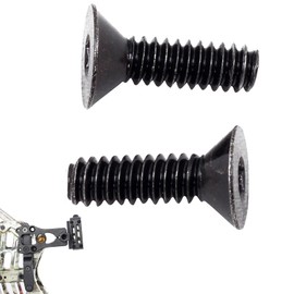 Duoduole 2 Pieces Bow Sight Screw Adapter for Compound Bows, Stainless Steel Hex Button Socket Head Screws, Screw Stabilizer Sight Mounting for Recurve Bow, Black