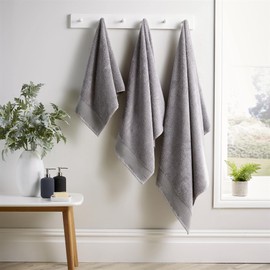 Olivia Rocco Bamboo Towel Bale Set Towels Super Soft Highly Absorbent Hand Bath Towel Quick Dry Towels Bath Sheets For Bathroom Home Hotel, 2 Hand Towels Grey