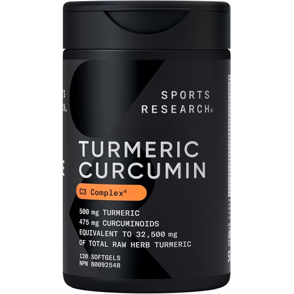 Turmeric Curcumin C3® Complex 500mg, Enhanced with Black Pepper &