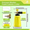 FIXFANS Foam Cannon, Wide Neck Snow Foam Lance with Replacement