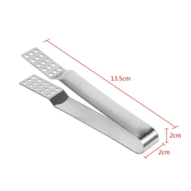 Tea Bag Squeezer, Stainless Steel Tea Bag Clamp Tea Bag Strainer Clip for Gripping Ice Cubes Tea Bags for Loose Tea Loose Leaf Gripping Ice Cubes Silver
