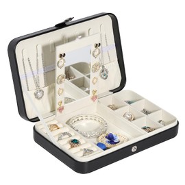 Xilitata Travel Jewelry Box, Small Jewelry Box for Women Storage, Jewelry organizers and storage,Portable Jewelry Case for Necklace Earring Rings Bracelets