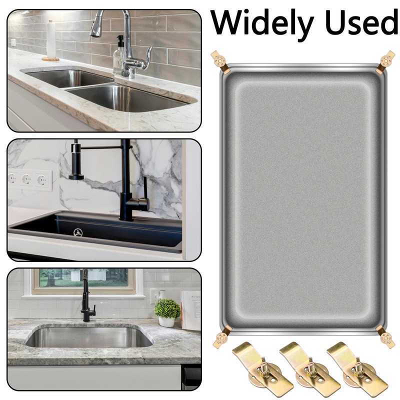 Undermount Sink Clips, 12 PCS Undermount Sink Brackets, Sink Mounting
