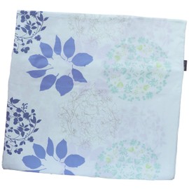 CAMEL PALMS 100% Cotton Futon Cover, For Futons 39.4 x 78.7 inches (100 x 200 cm), Single (41.3 x 80.7 inches (105 x 205 cm), Circle Leaf Pattern, Blue