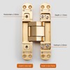 YAGU 3 Way Adjustable Invisible Door Hinge Concealed Hidden 180