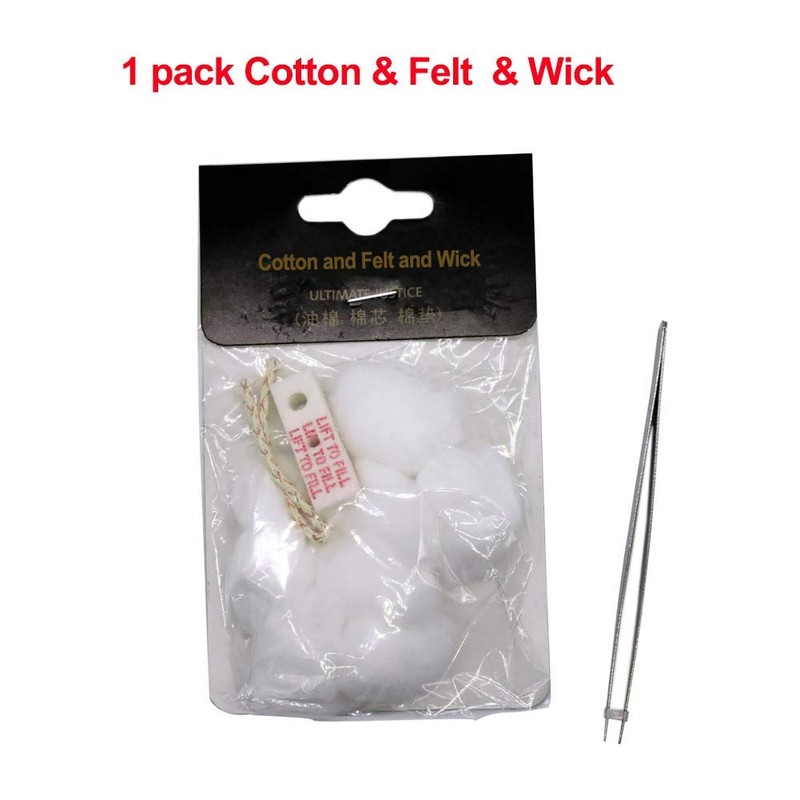 Lighter Cotton Wadding and Felt and Wick for Your Oil