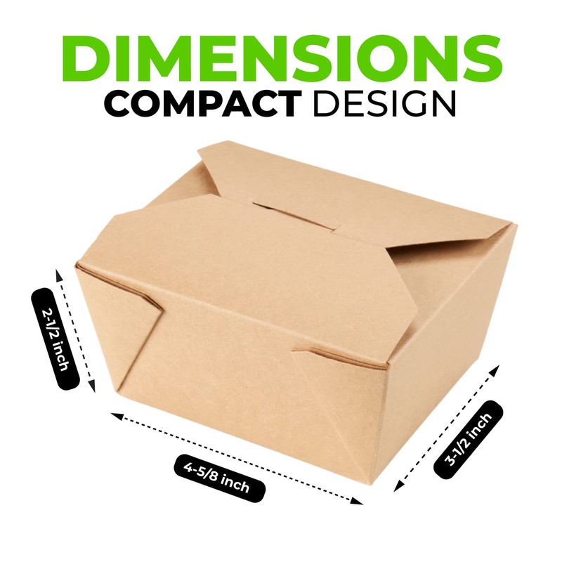 PrimeSaver Take Out Box Food Container - Microwave Safe To