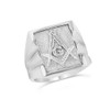 Men's Masonic Freemason Square & Compass Ring in Solid Sterling