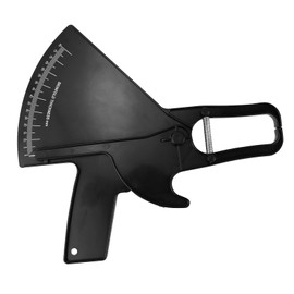 Body Fat Calipers, Professional Dual Spring Calipers, Body Fat Tape Measure Tool for Body Fitness Measurement (Black)