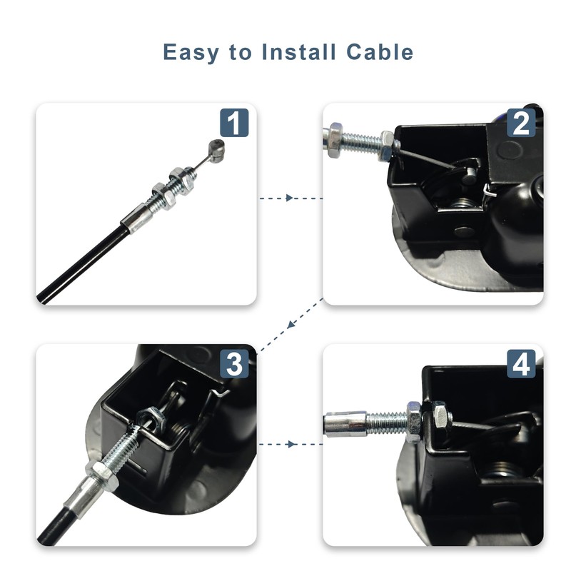 Racfenick Metal Recliner Pull Handle Release Replacement Parts with Cable,