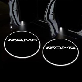 KLIFE LIMITED 2Pcs LED Car Door Welcome Light HD Projector Lamp Accessories For Honda Civic Fit Accord City Vezel CR-V S660 Odyssey HR-V:_MERCEDES-AMG