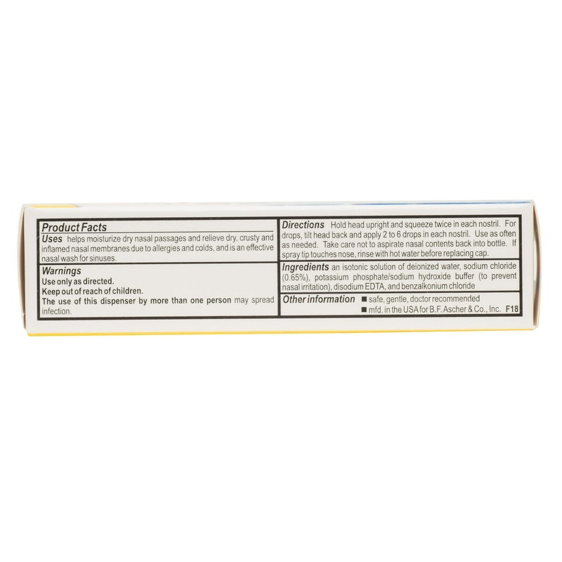 Ayr Saline Nasal Mist, 1.69-ounce Spray Bottles (Pack of 3)